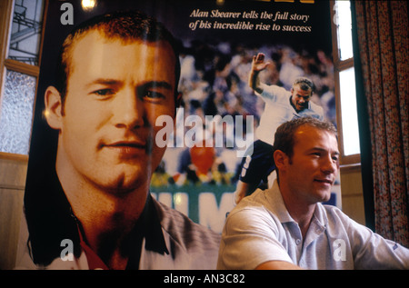 England-Football-Spieler und Ex Kapitän Alan Shearer bei seiner Buchpräsentation in Newcastle Englang Stockfoto