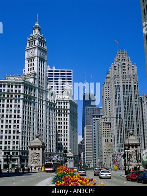 North Michigan Avenue, Chicago, Illinois, USA Stockfoto