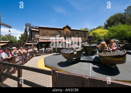 Volpaiute Ride, Far West Bereich Themenpark Port Aventura, in der Nähe von Salou, Costa Dorada, Spanien Stockfoto