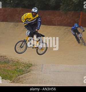 BMX Rennen Peterbrough Stockfoto