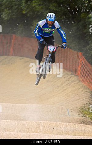 BMX Rennen Peterbrough Stockfoto