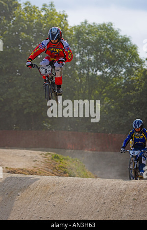 BMX Rennen Peterbrough Stockfoto