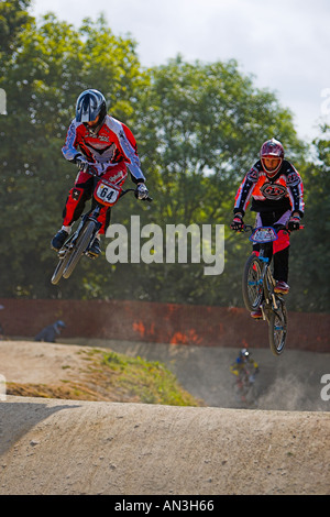 BMX Rennen Peterbrough Stockfoto