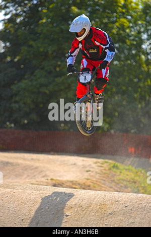 BMX Rennen Peterbrough Stockfoto