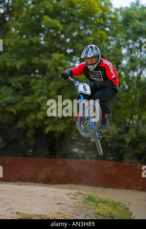 BMX Rennen Peterbrough Stockfoto