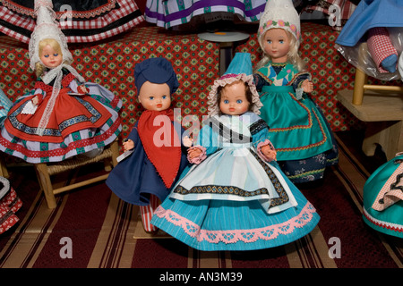 Traditionellen handgemachten Puppen auf Stall im Apfelwein Fayre Caudebec En Caux am Ufer in der Nähe von Lillebonne Frankreich Stockfoto