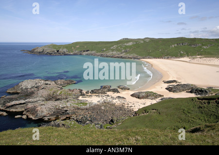 Remote Lossit Strandbucht Surf Insel Islay Schottland uk gb Stockfoto