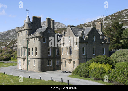 Amhuinnsuidhe Castle ist ein großes privates Landhaus auf der Isle of Harris Schottland uk gb Stockfoto