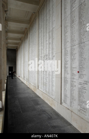 Menin Gate Memorial, Ypern, Belgien Stockfoto