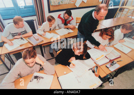 Studium an der schwedischen Schule von Fuengirola Spanien-Malaga Stockfoto