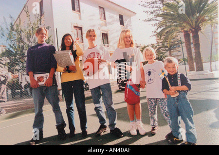 Studium an der schwedischen Schule von Fuengirola Spanien-Malaga Stockfoto