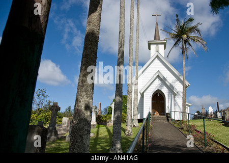 Sankt Augustin Kirche in Hawi Stockfoto