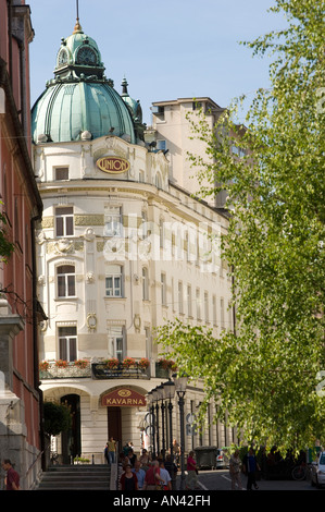 Grand Hotel Union Ljubljana Slowenien Europa Stockfoto