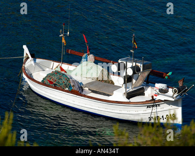 Ibiza, Sa Caleta, Fischerboot Stockfoto