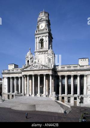 Portsmouth The Guildhall und Stadtrat Büros einschließlich Bankett-Einrichtungen und Ratssaal Stockfoto