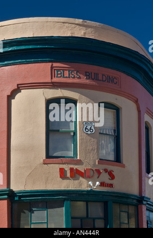 Bliss-Gebäude auf der Central Avenue Route 66 in der Innenstadt von Albuquerque New Mexico USA Stockfoto