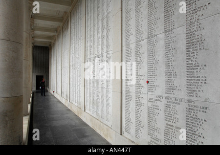 Menin Gate Memorial, Ypern, Belgien Stockfoto