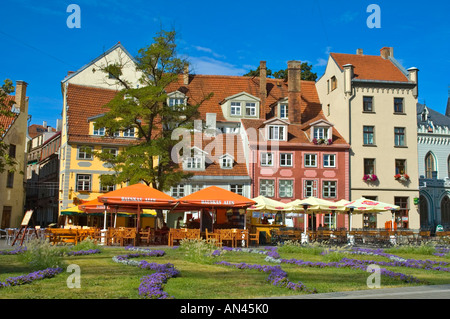 Livu Laukums Platz in Vecriga der alten Stadt Bezirk von Riga Lettland EU Stockfoto