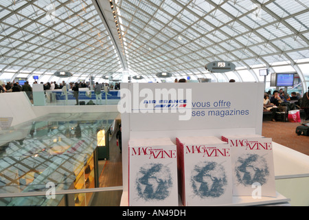 Air France International Magazine, Paris CDG Stockfoto