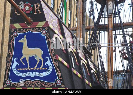 Golden Hinde, St Mary Overy Dock, Southwark Stockfoto