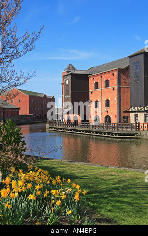 Wigan Pier Heritage Centre, Leeds-Liverpool-Kanal Stockfoto