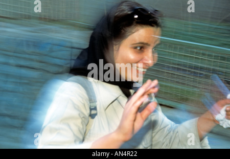 Eine junge Frau in Teheran-Iran Stockfoto
