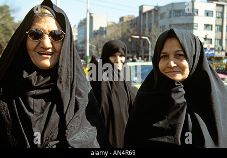 Burka bekleideten Frauen in Teheran-Iran Stockfoto