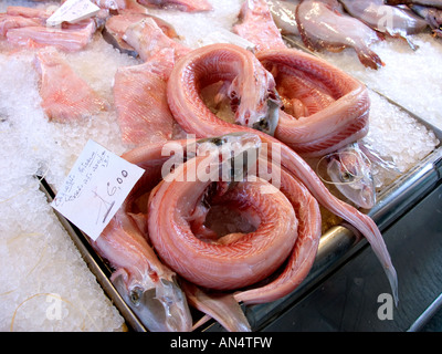 Rialto Fischmarkt Stall, Venedig, Italien / Stockfoto