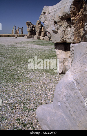 Ruinen der antiken Stadt Persepolis im Iran Stockfoto