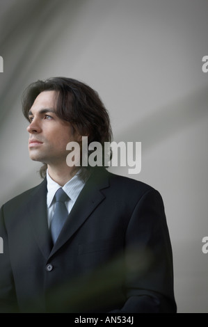 Porträt der Unternehmer auf der Suche auf der Seite Stockfoto