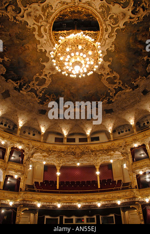 Auditorium des Nationaltheaters in Prag Tschechische Republik Stockfoto