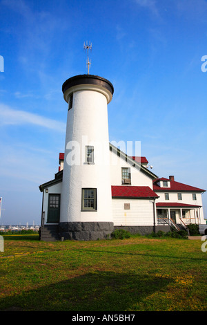 US Coast Guard Station Brant Point Nantucket, MA, ehemalige Brant Point Lighthouse Stockfoto