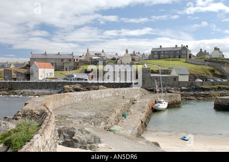 Portsoy Dorf & Hafen Aberdeenshire auf den Moray Firth.  XPL 3281-325 Stockfoto