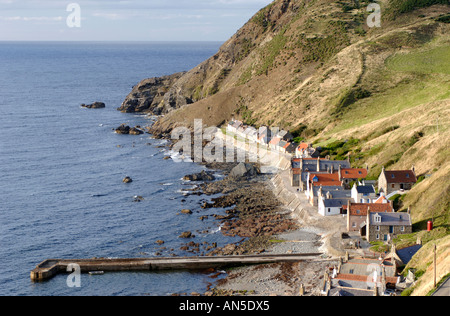 Crovie Gemeinschaft Dörfchen auf der Banffshire Küste westlich von Fraserburgh, Schottland.  XPL 3287-326 Stockfoto