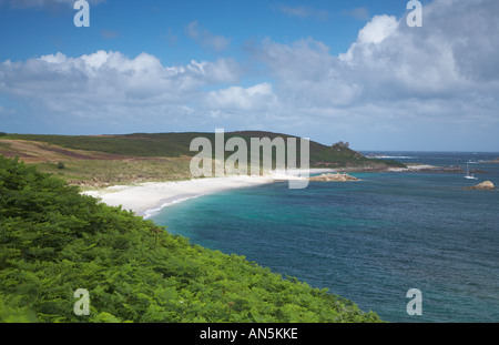 Große Bucht St.-Martins Isles of Scilly Stockfoto