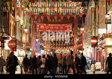 Gerrard St Street in Chinatown Soho London England Stockfoto
