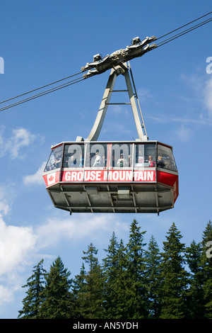 Der Grouse Mountain Cable Car in Vancouver British Columbia Kanada Stockfoto