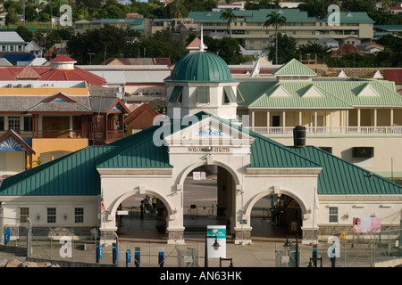 Karibik St. Kitts Port Zante cruise terminal Stockfoto