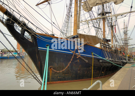 Earl Of Pembroke Mottenhalle drei Masten Viermastbark gebaut 1948 Gloucester groß Schiffe Festival 2007 Stockfoto