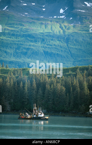 Angelboot/Fischerboot am Prince William Sound Alaska USA Stockfoto