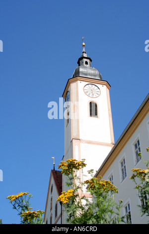 Kirche und Kloster Maria Himmelfahrt in Bayern Dietramszell Stockfoto