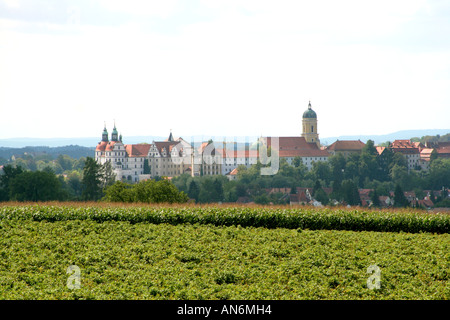 Panoramablick auf die Stadt-Blick von Neuburg an der Donau-Bayern-Deutschland Stockfoto