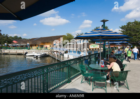 Cafe Terrasse, Downtown Disney Marketplace, Lake Buena Vista, Orlando, Florida, USA Stockfoto