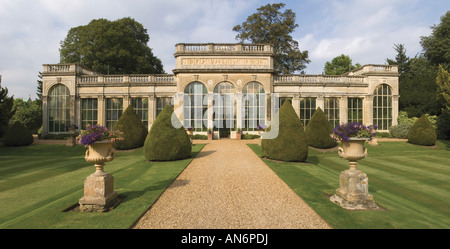 Das stattliche Haus von Schloss Ashby Northamptonshire Midlands England UK Stockfoto