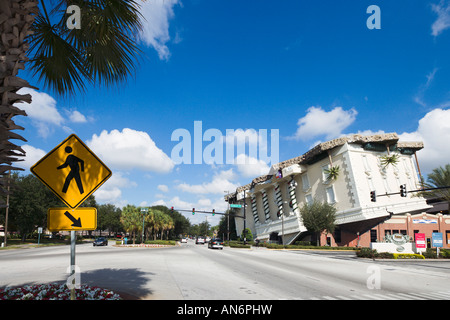 International Drive und Wonderworks in der Nähe von Pointe Orlando, Orlando, Florida, USA Stockfoto