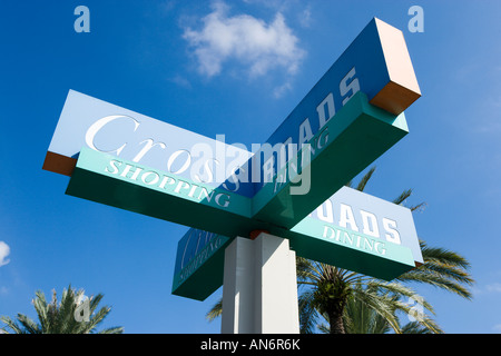 Kreuzung Shopping Centre, Lake Buena Vista, Orlando, Florida, USA Stockfoto