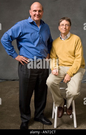 14. Juni 2006 Microsoft senior Leadership Teams am corporate sammeln bei Ballmer s Hunts Point Washington zu Hause fotografiert. Stockfoto