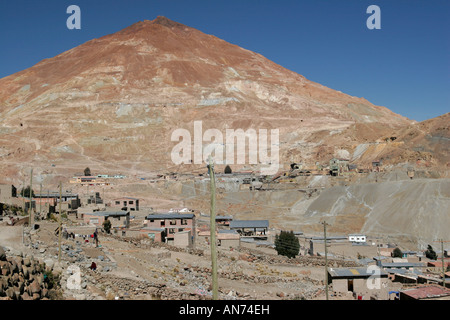 Cerro Rico Berg- und Minen, Potosi, Bolivien Stockfoto