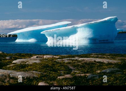 Meereis aus Cumberland Sound, Nunavut, Kekerten Island, Nord-West-Territorium, Kanada., Stockfoto