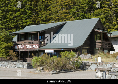 Alpine Guides Basis in Mt Cook Village neue Neuseelands Südalpen Stockfoto